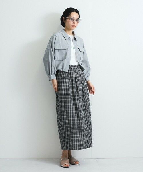 VICKY / ビッキー ミニ・ひざ丈スカート | フロントタックチェックスカート≪手洗い可能≫ | 詳細16