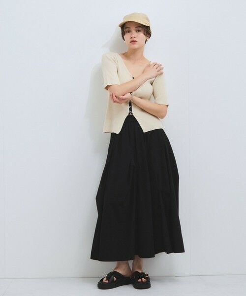 VICKY / ビッキー カーディガン・ボレロ | モチモチリブニットホックカーディガン≪手洗い可能≫ | 詳細4