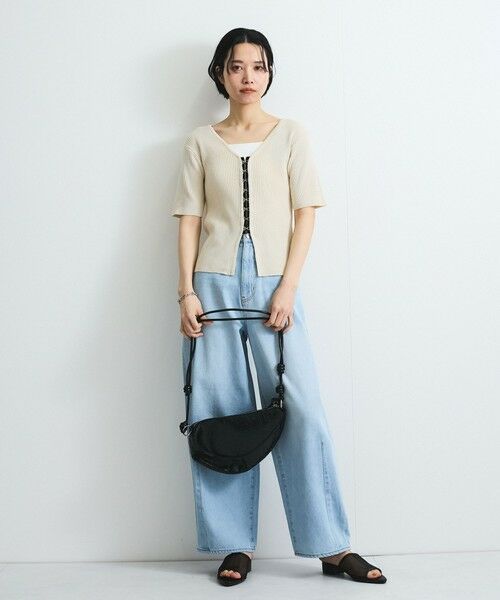 VICKY / ビッキー カーディガン・ボレロ | モチモチリブニットホックカーディガン≪手洗い可能≫ | 詳細7