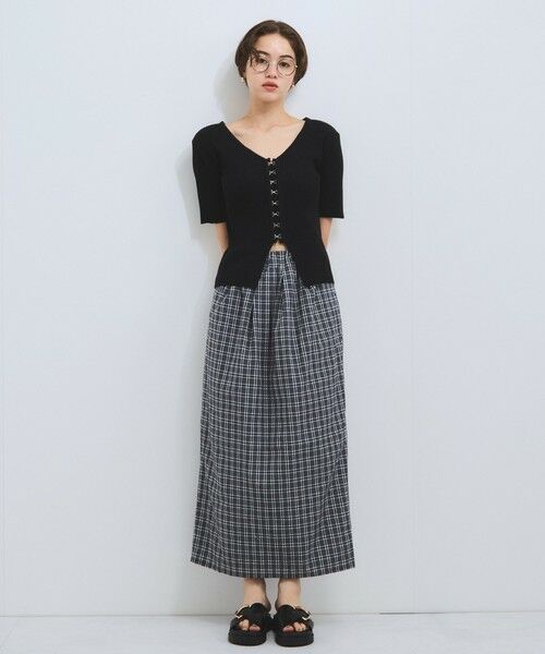 VICKY / ビッキー カーディガン・ボレロ | モチモチリブニットホックカーディガン≪手洗い可能≫ | 詳細17