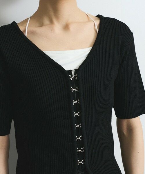 VICKY / ビッキー カーディガン・ボレロ | モチモチリブニットホックカーディガン≪手洗い可能≫ | 詳細19
