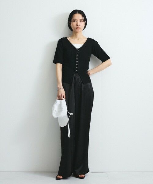 VICKY / ビッキー カーディガン・ボレロ | モチモチリブニットホックカーディガン≪手洗い可能≫ | 詳細20