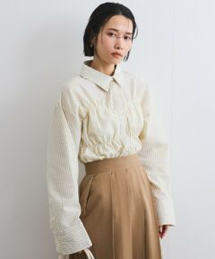 VICKY / ビッキー シャツ・ブラウス | ストライプシャーリングシャツ≪手洗い可能≫