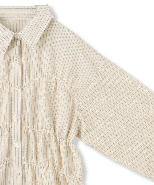 VICKY / ビッキー シャツ・ブラウス | ストライプシャーリングシャツ≪手洗い可能≫ | 詳細7