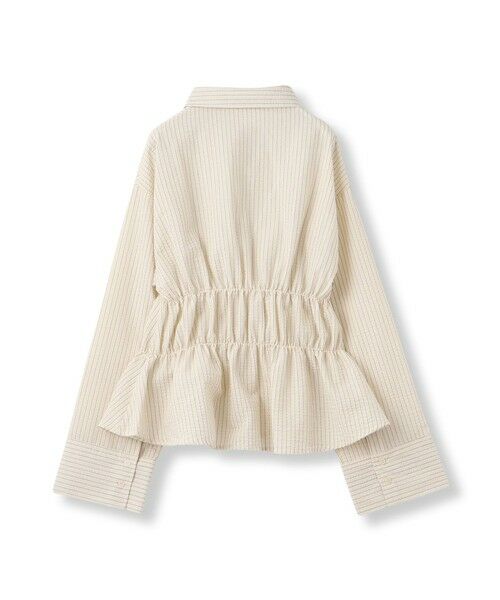 VICKY / ビッキー シャツ・ブラウス | ストライプシャーリングシャツ≪手洗い可能≫ | 詳細5