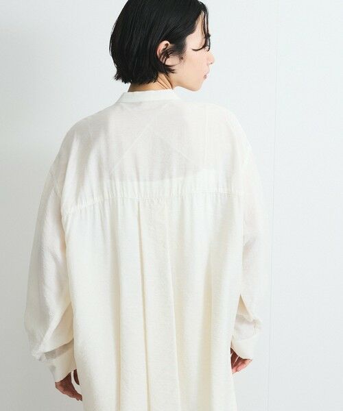 VICKY / ビッキー シャツ・ブラウス | レーヨンヴィンテージバンドカラーシャツ≪手洗い可能≫ | 詳細4