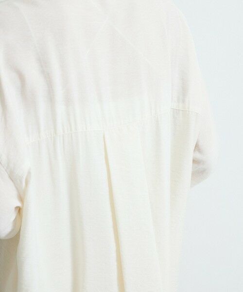 VICKY / ビッキー シャツ・ブラウス | レーヨンヴィンテージバンドカラーシャツ≪手洗い可能≫ | 詳細5