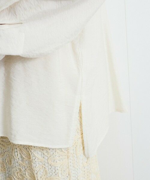 VICKY / ビッキー シャツ・ブラウス | レーヨンヴィンテージバンドカラーシャツ≪手洗い可能≫ | 詳細7