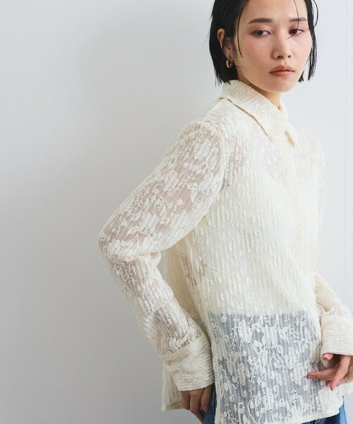 VICKY / ビッキー シャツ・ブラウス | ニットレースシャツブラウス≪手洗い可能≫ | 詳細1