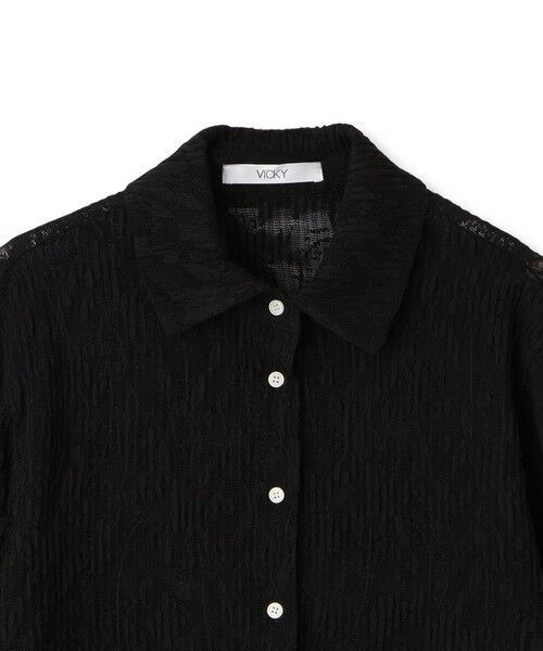 VICKY / ビッキー シャツ・ブラウス | ニットレースシャツブラウス≪手洗い可能≫ | 詳細11