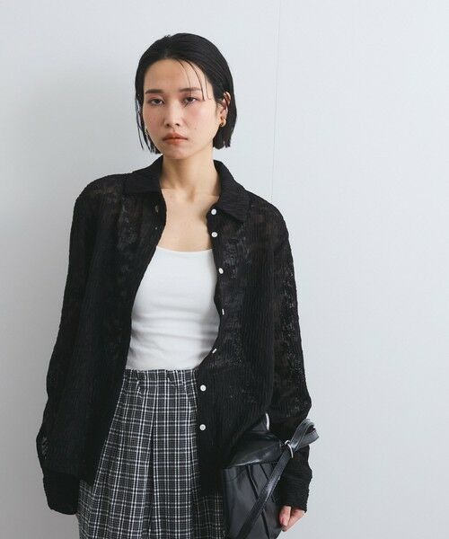 VICKY / ビッキー シャツ・ブラウス | ニットレースシャツブラウス≪手洗い可能≫ | 詳細6