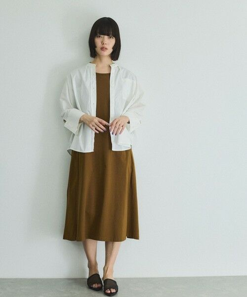 VICKY / ビッキー シャツ・ブラウス | ノーカラーダブルカフスブラウス≪洗濯機で洗える≫ | 詳細2