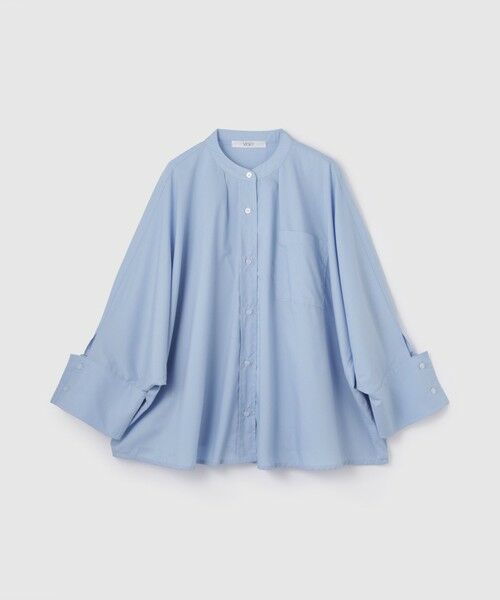 VICKY / ビッキー シャツ・ブラウス | ノーカラーダブルカフスブラウス≪洗濯機で洗える≫ | 詳細13