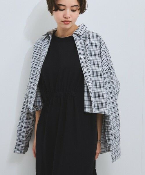 VICKY / ビッキー シャツ・ブラウス | スリットスリーブチェックシャツブラウス≪手洗い可能≫ | 詳細1