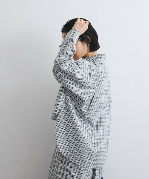 VICKY / ビッキー シャツ・ブラウス | スリットスリーブチェックシャツブラウス≪手洗い可能≫ | 詳細10