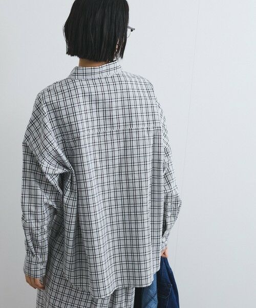 VICKY / ビッキー シャツ・ブラウス | スリットスリーブチェックシャツブラウス≪手洗い可能≫ | 詳細11