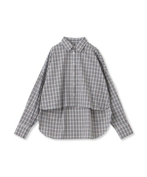 VICKY / ビッキー シャツ・ブラウス | スリットスリーブチェックシャツブラウス≪手洗い可能≫ | 詳細12