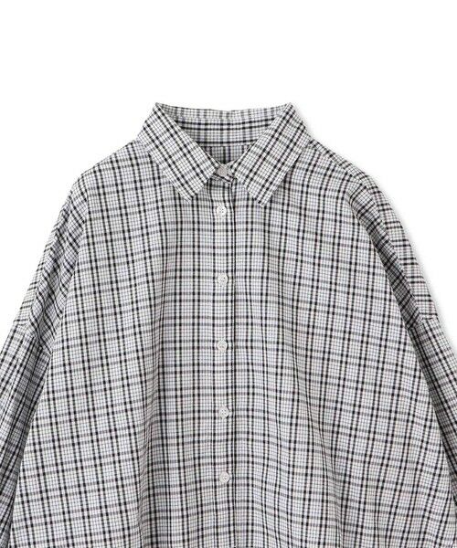 VICKY / ビッキー シャツ・ブラウス | スリットスリーブチェックシャツブラウス≪手洗い可能≫ | 詳細14