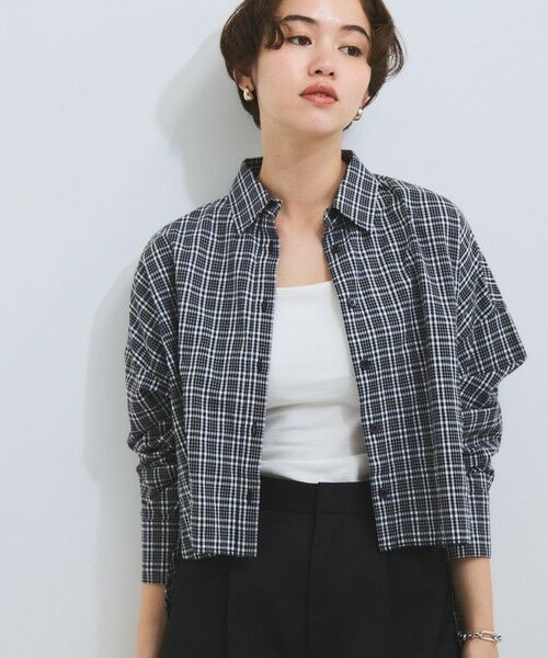 VICKY / ビッキー シャツ・ブラウス | スリットスリーブチェックシャツブラウス≪手洗い可能≫ | 詳細19