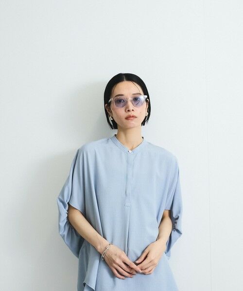 VICKY / ビッキー シャツ・ブラウス | タンブラーブッチャーブラウス≪セットアップ対応/手洗い可能≫ | 詳細2