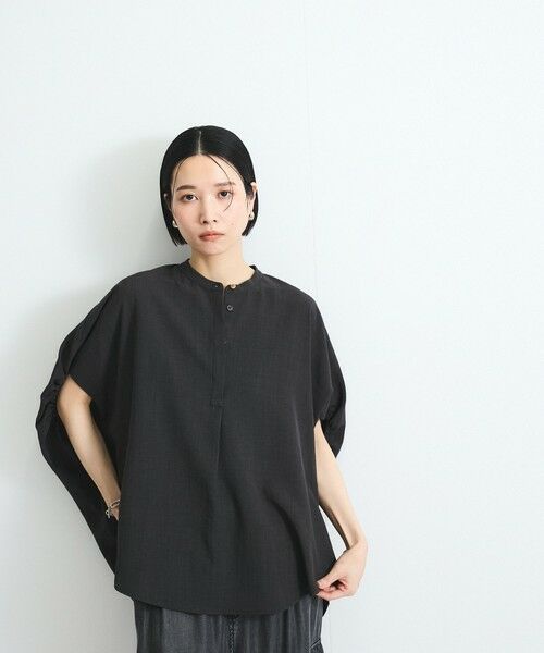 VICKY / ビッキー シャツ・ブラウス | タンブラーブッチャーブラウス≪セットアップ対応/手洗い可能≫ | 詳細7