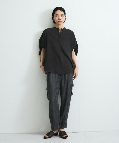 VICKY / ビッキー シャツ・ブラウス | タンブラーブッチャーブラウス≪セットアップ対応/手洗い可能≫ | 詳細9