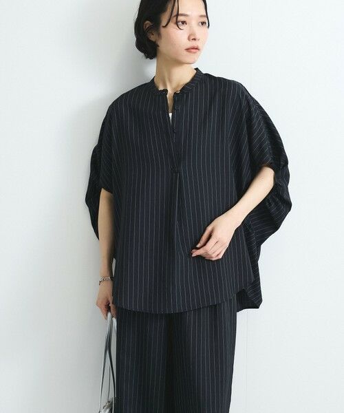 VICKY / ビッキー シャツ・ブラウス | タンブラーブッチャーブラウス≪セットアップ対応/手洗い可能≫ | 詳細11