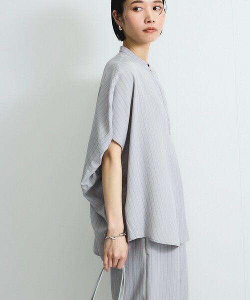 VICKY / ビッキー シャツ・ブラウス | タンブラーブッチャーブラウス≪セットアップ対応/手洗い可能≫ | 詳細15