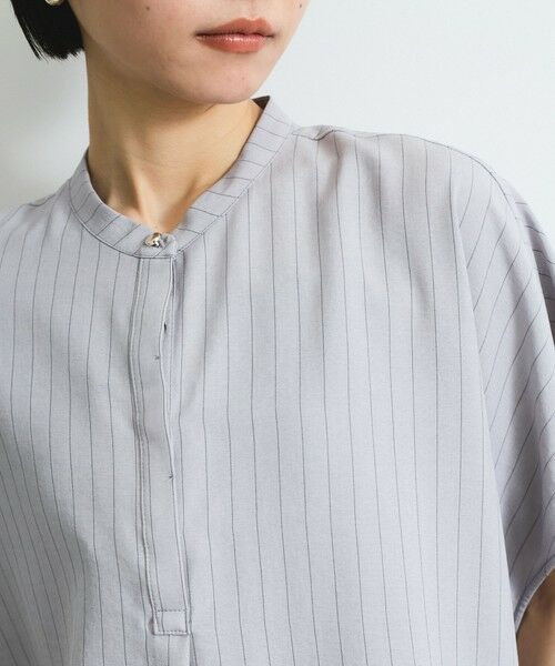 VICKY / ビッキー シャツ・ブラウス | タンブラーブッチャーブラウス≪セットアップ対応/手洗い可能≫ | 詳細17