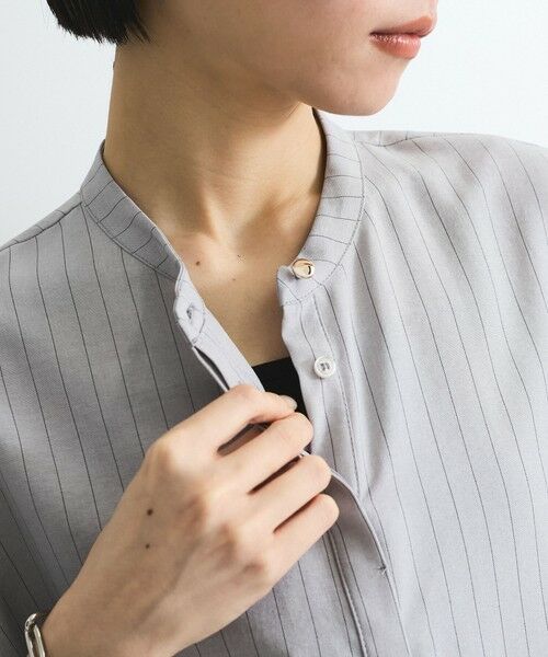 VICKY / ビッキー シャツ・ブラウス | タンブラーブッチャーブラウス≪セットアップ対応/手洗い可能≫ | 詳細18