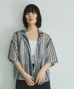 VICKY / ビッキー シャツ・ブラウス | グラデーションストライプシャツ≪手洗い可能≫