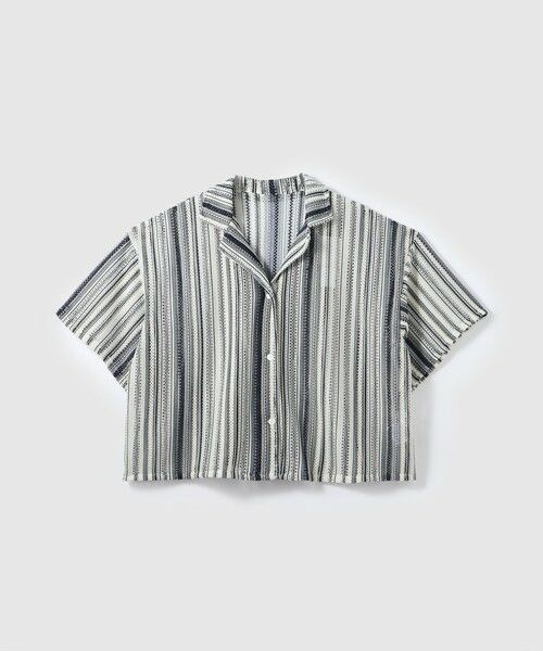 VICKY / ビッキー シャツ・ブラウス | グラデーションストライプシャツ≪手洗い可能≫ | 詳細4