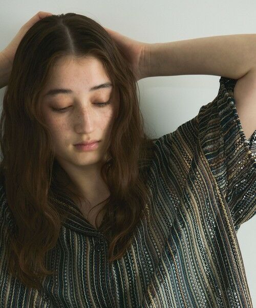 VICKY / ビッキー シャツ・ブラウス | グラデーションストライプシャツ≪手洗い可能≫ | 詳細5