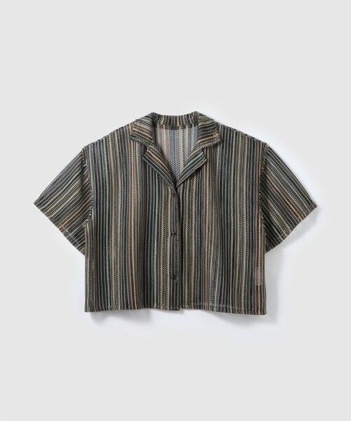 VICKY / ビッキー シャツ・ブラウス | グラデーションストライプシャツ≪手洗い可能≫ | 詳細7