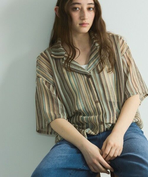 VICKY / ビッキー シャツ・ブラウス | グラデーションストライプシャツ≪手洗い可能≫ | 詳細10