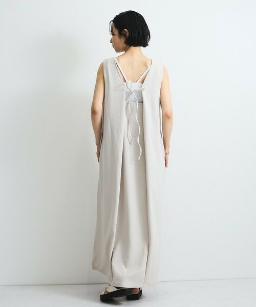 VICKY / ビッキー ロング・マキシ丈ワンピース | 前後2WAYリボンジャンパースカート≪手洗い可能≫ | 詳細3