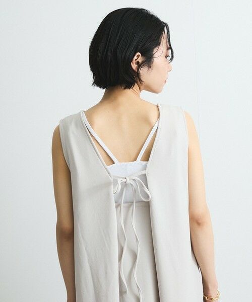 VICKY / ビッキー ロング・マキシ丈ワンピース | 前後2WAYリボンジャンパースカート≪手洗い可能≫ | 詳細4