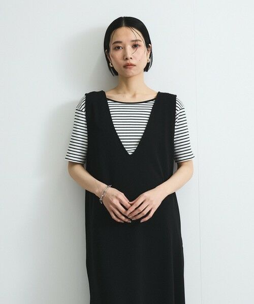 VICKY / ビッキー ロング・マキシ丈ワンピース | 前後2WAYリボンジャンパースカート≪手洗い可能≫ | 詳細15