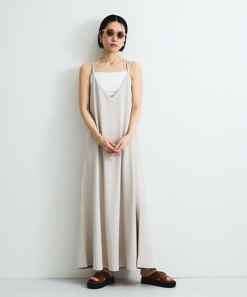 VICKY/ビッキー カットジョーゼットキャミワンピース≪手洗い可能≫ オフホワイト M VICKY/ビッキー カットジョーゼットキャミワンピース≪手洗い可能≫ オフホワイト M