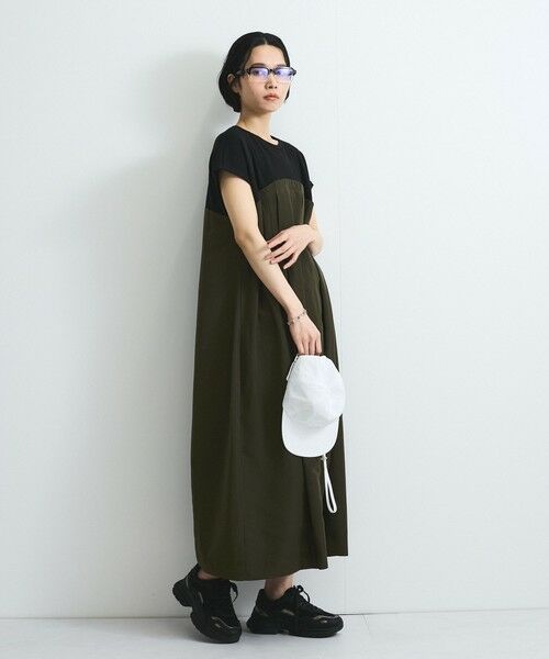 VICKY / ビッキー ロング・マキシ丈ワンピース | ドッキングタックワンピース≪手洗い可能≫ | 詳細18