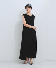 VICKY / ビッキー ロング・マキシ丈ワンピース | 【接触冷感】カノコタックカットソーワンピース≪手洗い可能≫