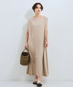 VICKY / ビッキー ロング・マキシ丈ワンピース | 【接触冷感】カノコタックカットソーワンピース≪手洗い可能≫