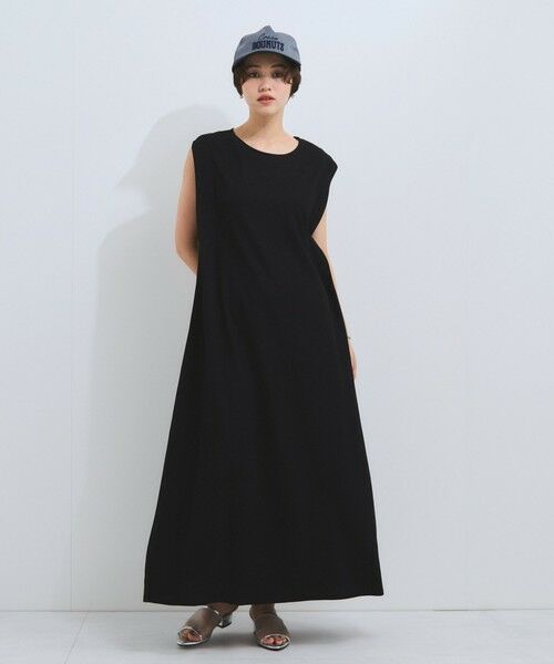 VICKY / ビッキー ロング・マキシ丈ワンピース | 【接触冷感】カノコタックカットソーワンピース≪手洗い可能≫ | 詳細3