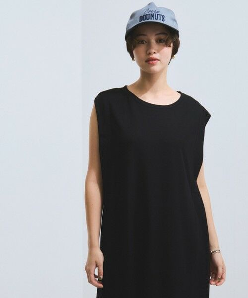 VICKY / ビッキー ロング・マキシ丈ワンピース | 【接触冷感】カノコタックカットソーワンピース≪手洗い可能≫ | 詳細1