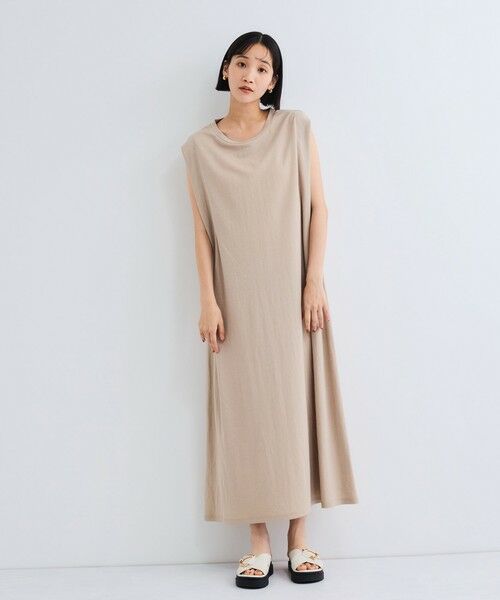 VICKY / ビッキー ロング・マキシ丈ワンピース | 【接触冷感】カノコタックカットソーワンピース≪手洗い可能≫ | 詳細20