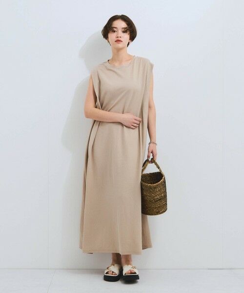 VICKY / ビッキー ロング・マキシ丈ワンピース | 【接触冷感】カノコタックカットソーワンピース≪手洗い可能≫ | 詳細13