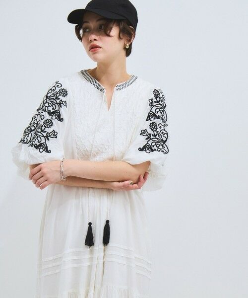 VICKY / ビッキー ロング・マキシ丈ワンピース | インド刺繍ワンピース≪手洗い可能≫ | 詳細1