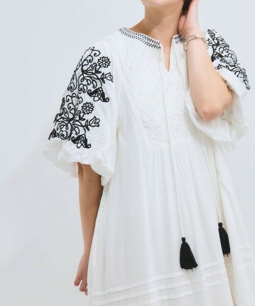 VICKY / ビッキー ロング・マキシ丈ワンピース | インド刺繍ワンピース≪手洗い可能≫ | 詳細2