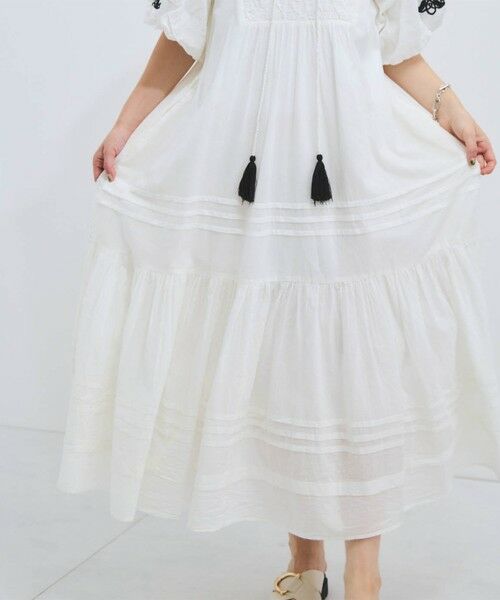 VICKY / ビッキー ロング・マキシ丈ワンピース | インド刺繍ワンピース≪手洗い可能≫ | 詳細4