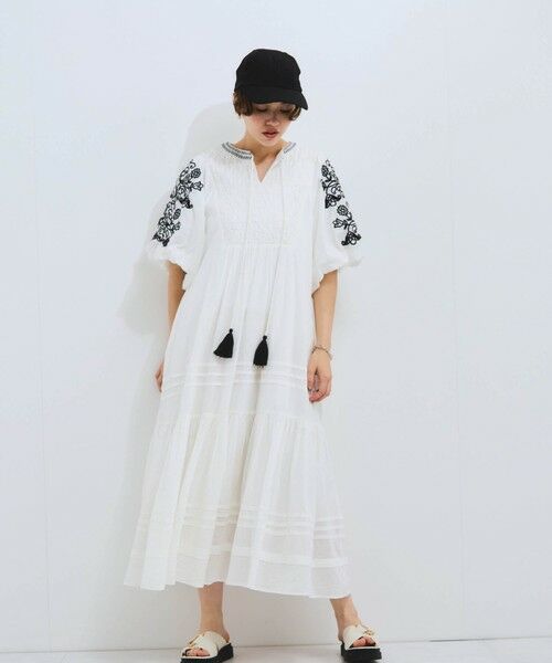 VICKY / ビッキー ロング・マキシ丈ワンピース | インド刺繍ワンピース≪手洗い可能≫ | 詳細6